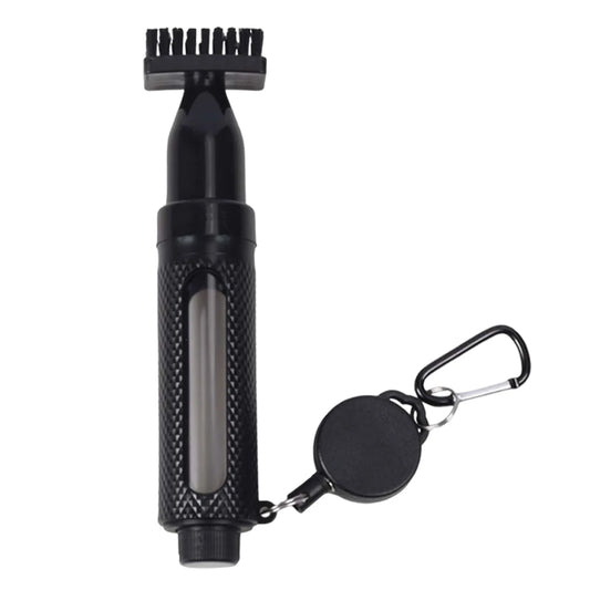 Golf Club Cleaner Brush Golf Cleaning Brush Leak Proof Golf Cue Brush with Bottle & Clip Portable Golf Cleaning Accessories
