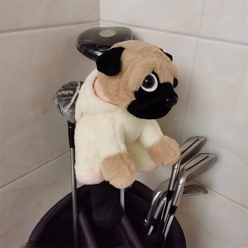 Pug Dog Animal Golf Wood Headcover-4