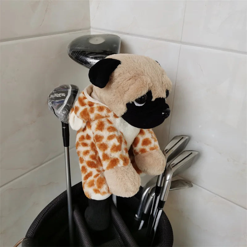 Pug Dog Animal Golf Wood Headcover-3