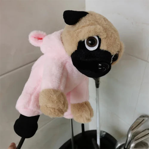 Pug Dog Animal Golf Wood Headcover-5
