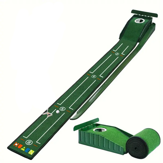 Compact Edition Portable Golf Putting Training Mat-0